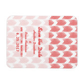 Red Tribal Arrows Save the Date Flexi Magnet (Horizontal)