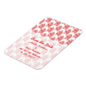 Red Tribal Arrows Save the Date Flexi Magnet (Linke Seite)