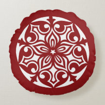 Red TRIBAL CIRCLE OF LIFE Throw Kissen