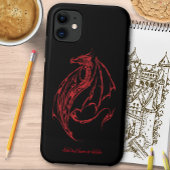 Red Tribal Dragon Black Case-Mate iPhone Hülle