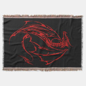 Red Tribal Dragon Black Decke (Vorderseite)