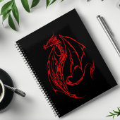 Red Tribal Dragon Black Planer