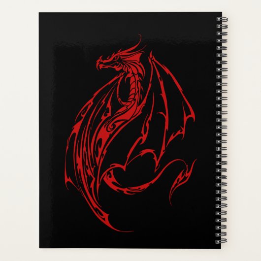 Red Tribal Dragon Black Planer (Rückseite)