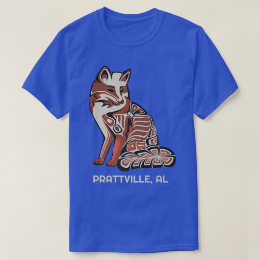 Red Tribal Fo Prattville Native American Artwork T-Shirt (Design vorne)