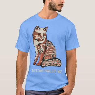 Red Tribal Fo WinstonSalem Native American Artwork T-Shirt