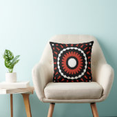 Red Tribal Mandala Kissen (Stuhl )