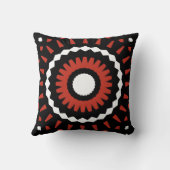 Red Tribal Mandala Kissen (Rückseite)