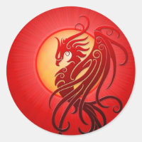 Red Tribal Phoenix