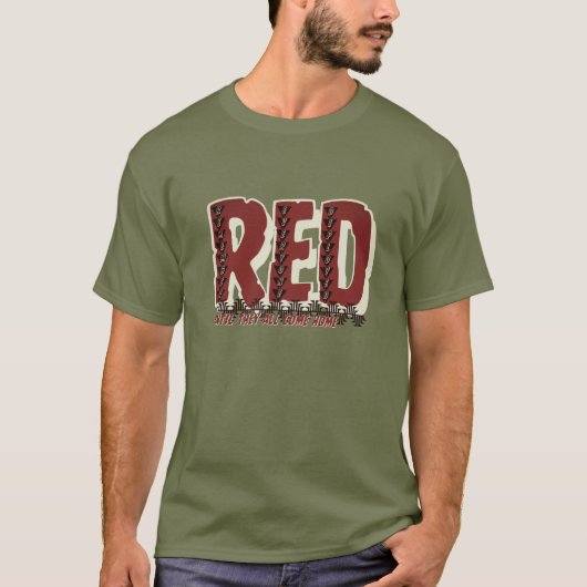 RED Tribal T - Shirt - Ehre unserer Mitarbeiter (Vorderseite)