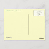 Red Trillium Blume Postkarte (Rückseite)