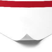 Red Tropical Blume Yin Yang Symbol Poster (Ecke)