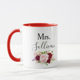 Red Tropical und Romantic WedCustom Tasse