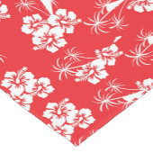 Red Tropics Hibiskus Floral Kurzer Tischläufer (Ecke)