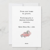 Red Truck American Flag Weihnachten (Rückseite)