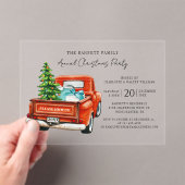Red Truck Annual Script Weihnachtsfeier Acryleinladungen (Insitu (Handheld))