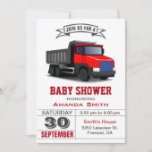 Red Truck Baby Shower Einladung (Vorderseite)
