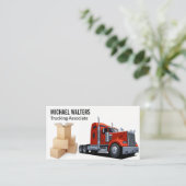 Red Truck | Bewegungen | Box Business Card Visitenkarte (Stehend Vorderseite)
