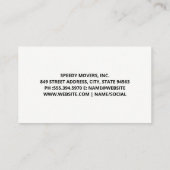 Red Truck | Bewegungen | Box Business Card Visitenkarte (Rückseite)