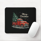 Red Truck Christmas Pajamas Shirt, Xmas Family Mat Mousepad (Mit Mouse)