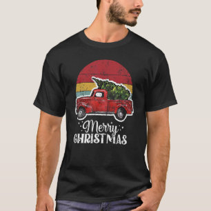 Red Truck Christmas Pj Kostüm Party Vintag Rot T T-Shirt