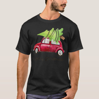 Red Truck Christmas Tree Pajamas T-Shirt