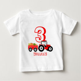 Red Truck Farm Produzieren Geburtstagskinder Baby T-shirt