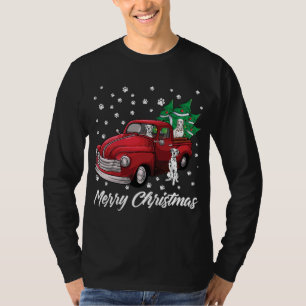 Red Truck Frohe Weihnachtsbaum Dalmatiner Weihnach T-Shirt