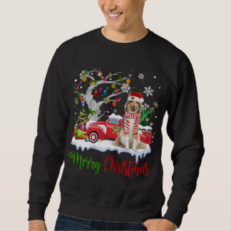Red Truck Frohe Weihnachtsbaum Shetland Sheepdog P Sweatshirt