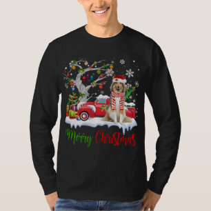 Red Truck Frohe Weihnachtsbaum Shetland Sheepdog P T-Shirt