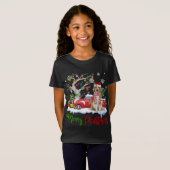 Red Truck Frohe Weihnachtsbaum Shetland Sheepdog P T-Shirt (Vorne ganz)