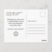 Red Truck Gingerbrei Cookie Weihnachten Postkarte (Rückseite)