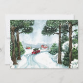 Red Truck | Heilige Schwangerschaft Ankündigung (Rückseite)