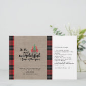 Red Truck Kariert Weihnachts Candy Bar Wrapper (Stehend Vorderseite)