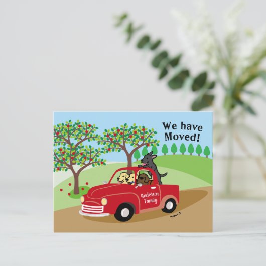 Red Truck Labradors Neue Ankündigung (Stehend Vorderseite)