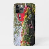 Red Truck mit Frühlingsblumen & Regenbogen Case-Mate iPhone Hülle (Rückseite)