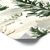 Red Truck mit Geschenken und Schneemann Poster (Ecke)