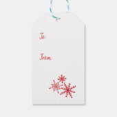 Red Truck mit Weihnachtsbaum Geschenkanhänger (Rückseite)