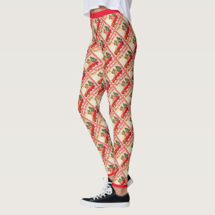 Red Truck Muster Trendy Stilvolle Frohe Weihnachte Leggings