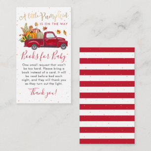Red Truck Pumpkin Baby Shooting Books for Baby Begleitkarte