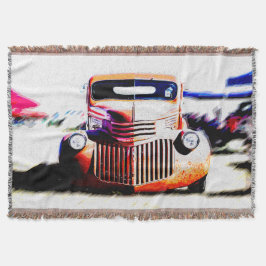 Red Truck Throw Blanket Decke