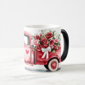 Red Truck Valentines Verwandlungstasse (VorderseiteRechts)