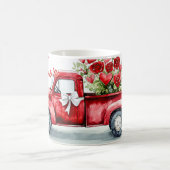 Red Truck Valentines Verwandlungstasse (Mittel)