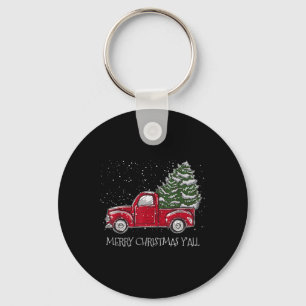 Red Truck Weihnachten Weihnachten Weihnachten Vint Schlüsselanhänger