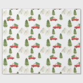 Red Truck Weihnachten Weihnachten Weihnachten Weih Geschenkpapier (Flach)