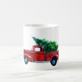 Red Truck Weihnachts-Tasse Kaffeetasse (Mittel)