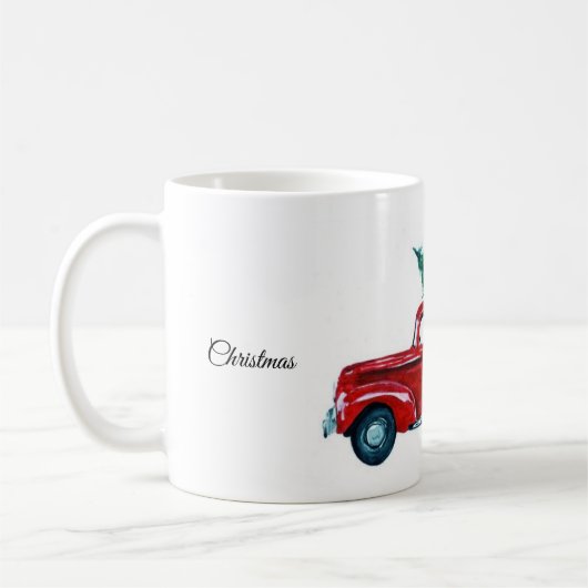 Red Truck Weihnachts-Tasse Kaffeetasse (Links)