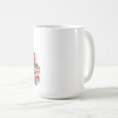 Red Truck Weihnachts-Tasse Kaffeetasse (VorderseiteRechts)