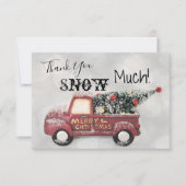 Red Truck Weihnachtsbaum Vielen Dank, dass Sie Sch Dankeskarte (Vorderseite)