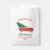 Red Truck Weihnachtsfamilie Wiedersehen Custom Geschenktütchen (Vorderseite)