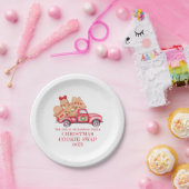 Red Truck Weihnachtskochtausch Pappteller (Party)